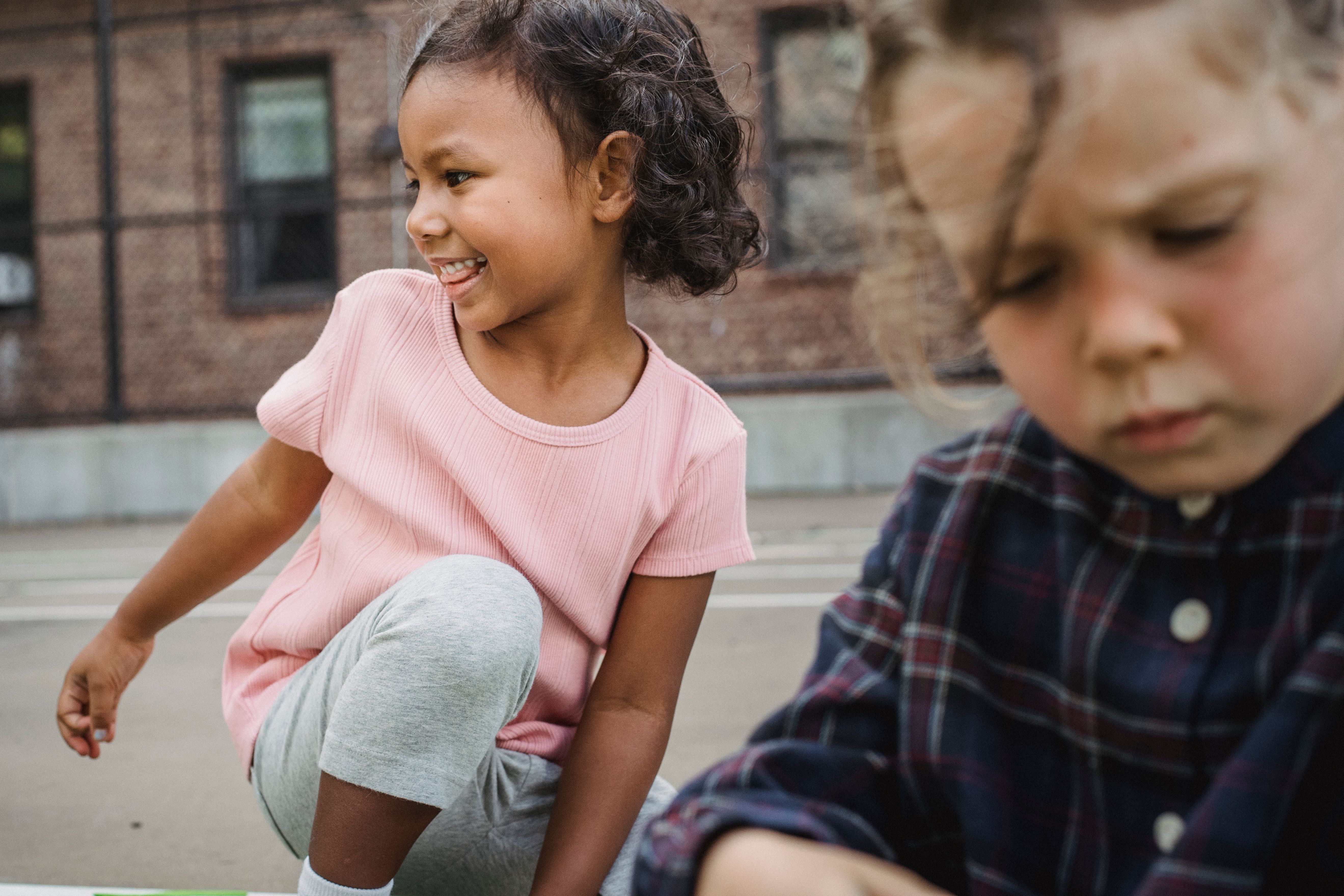 Students spending time together outdoors.